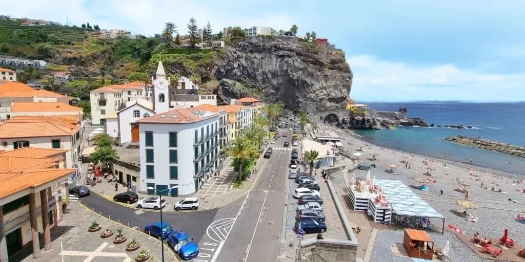 Ponta do Sol seafront and cliffside town
