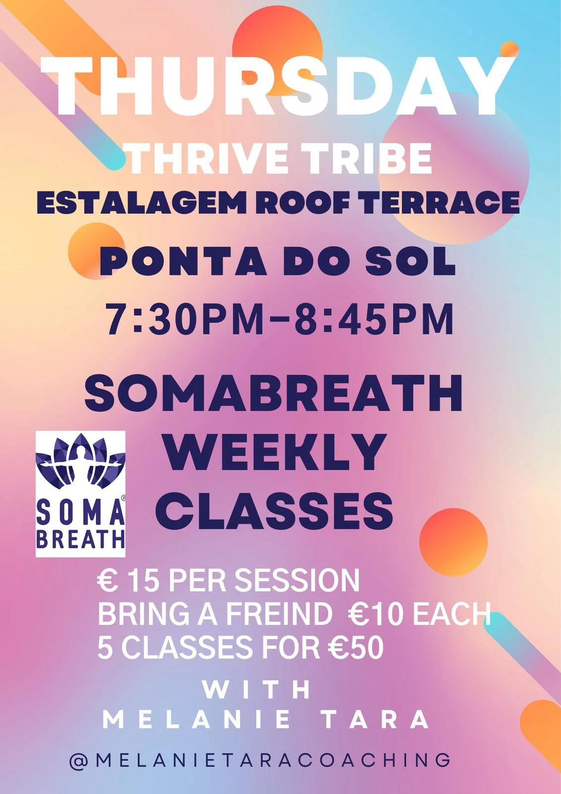 SOMABreath Weekly Classes