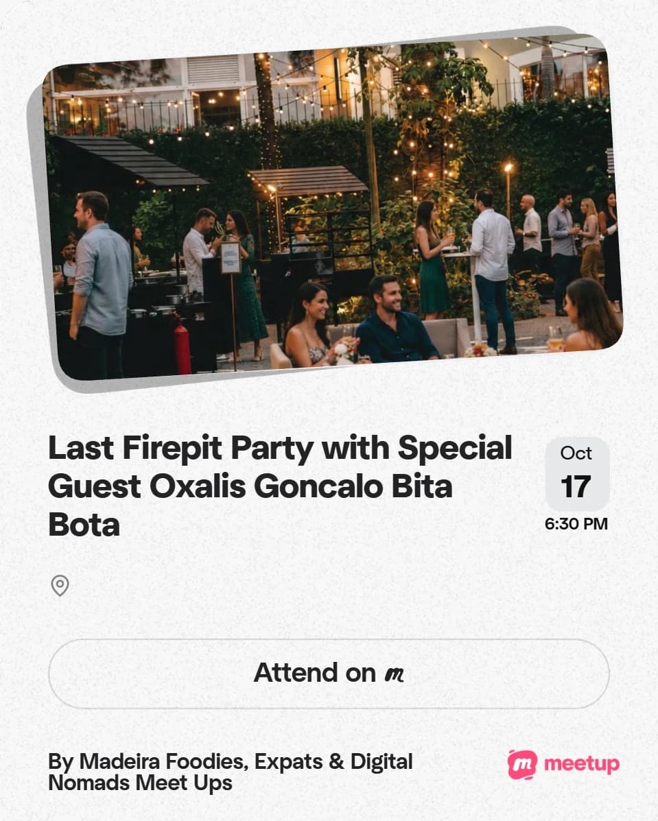 Last Firepit Party with Special Guest Gonçalo Bita Bota