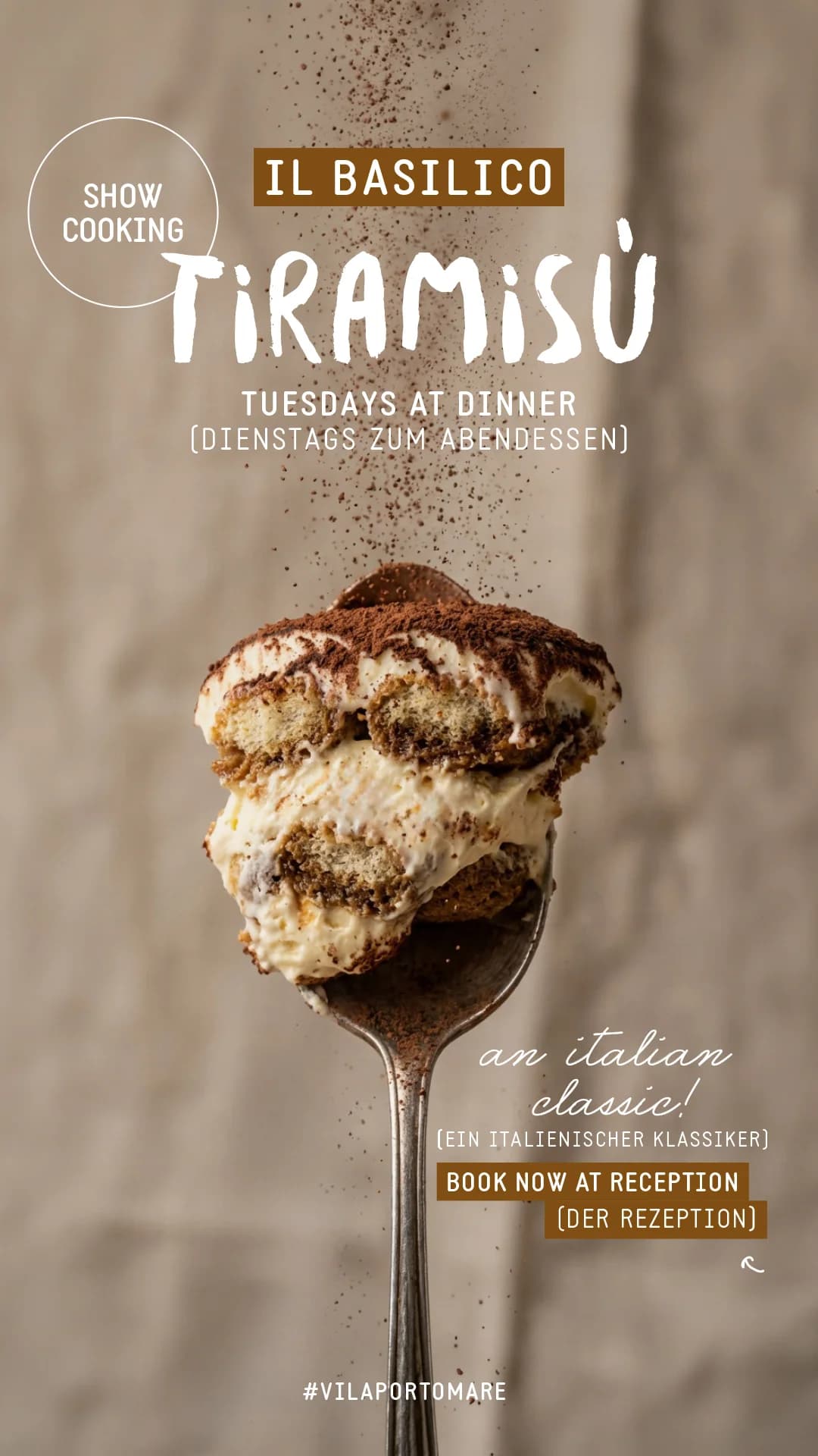 Tiramisù Show Cooking
