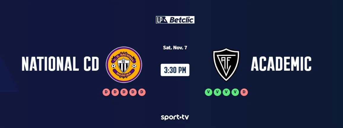 CD Nacional vs Académico de Viseu