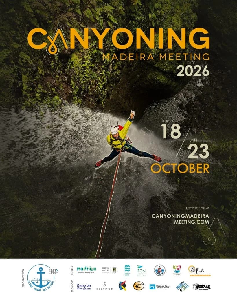 Offizielles Poster Canyoning Madeira Meeting 2026