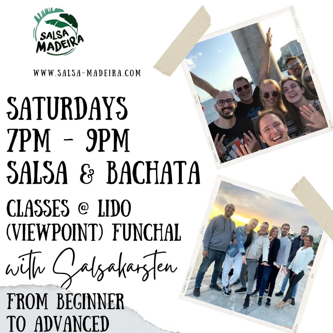 Salsa beginner - advanced class / Promenade Lido Funchal (booking mandatory)