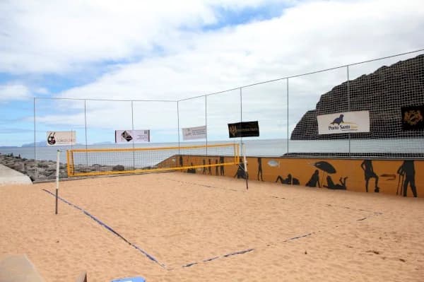 Beach volleyball court