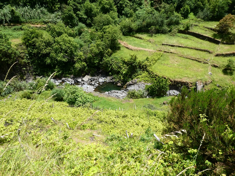 03.07.2018 Rundtour von Boaventura über die Ribeira dos Moinhos nach Achada da Madeira und zurück über die Levada da Achada Grande — Pocos in der Ribeira do Porco — Foto 10