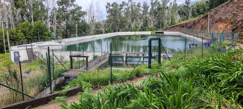 Levada Nova — Speichersee in Achado do Seixo — Foto 4
