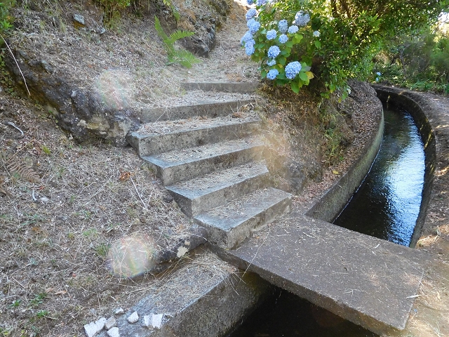03.08.2015 Levada do Norte und Plaino Velho, Aufstieg zur Paul da Serra — Zurück auf der Levada do Norte zur Schotterpiste — Foto 4