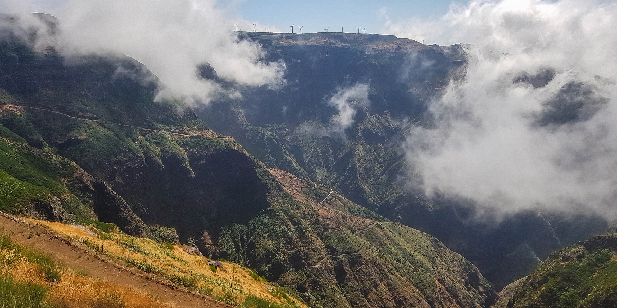 3 August 2021 Under the wind turbines — As far as the levada steps — photo 13