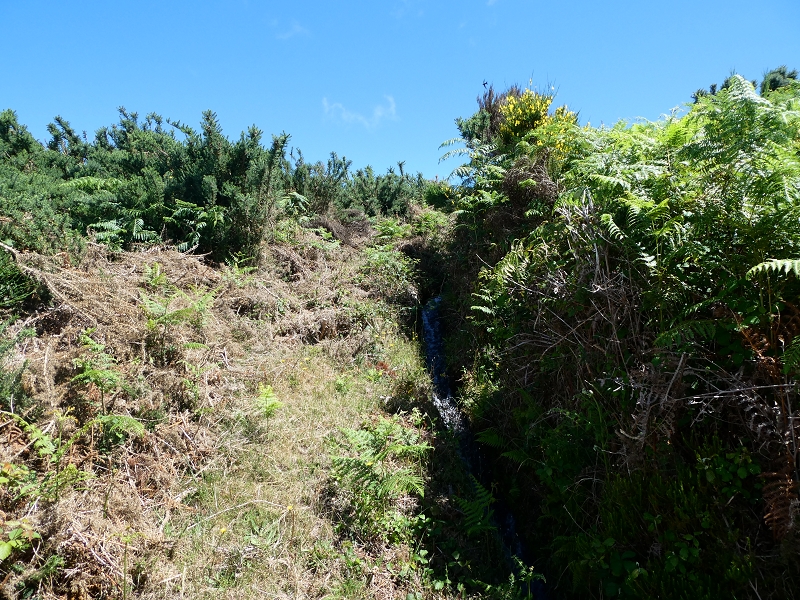 04.07.2018 Rundwanderung entlang und um die Levada dos Marinheiros — Aufstieg zur Kreuzung mit der Schotterpiste — Foto 15