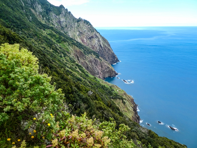 06.05.2019 Über den Pico da Coroa und die Boca do Risco — Abstieg über die Klippen zur Boca do Risco — Foto 18