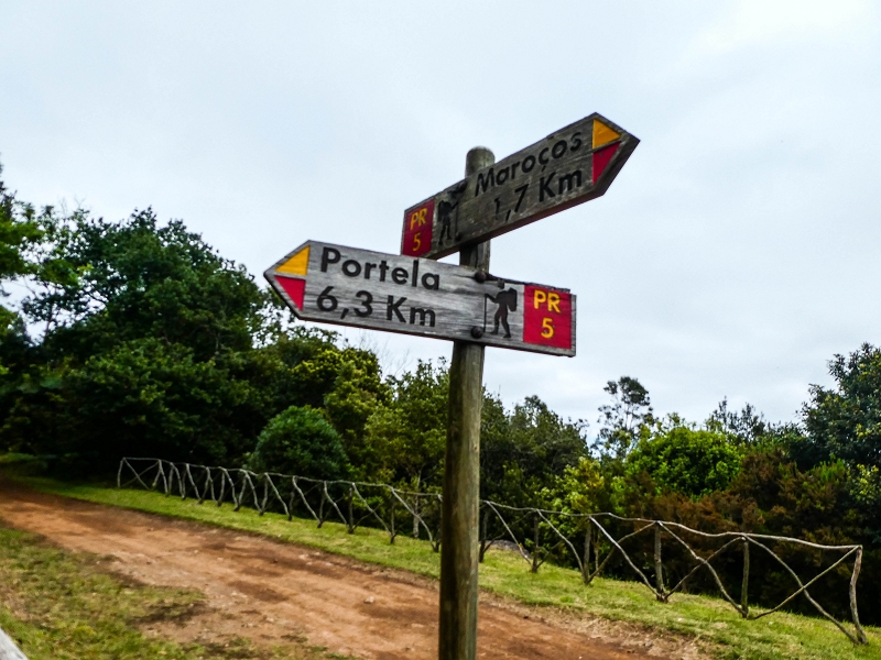 06.05.2019 Über den Pico da Coroa und die Boca do Risco — Auf dem Estrada Florestal da Serra das Funduras zu dessen Ende und zum Aussichtspunkt über Ribeira Seca — Foto 3