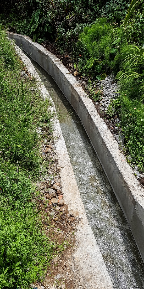 7 May 2019 Circular walk on two levadas around Machico — The new Madre of the Levada das Figueiras and the first metres beside the road — photo 4