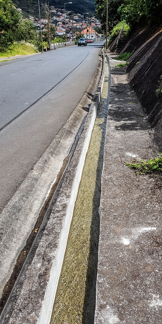 7 May 2019 Circular walk on two levadas around Machico — The new Madre of the Levada das Figueiras and the first metres beside the road — photo 6