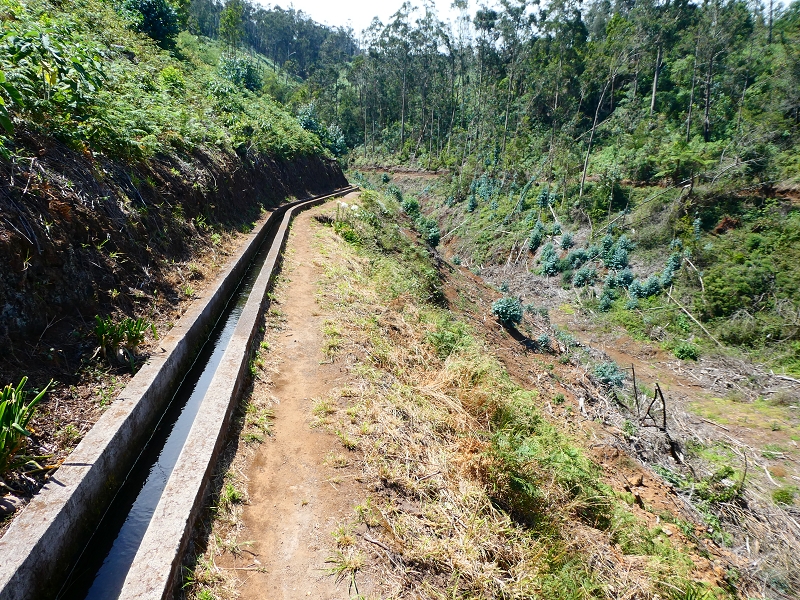 Levada Nova — Bacheinschnitte ins die Täler des Ribeiro Seco und der Ribeira do Lugarinho — Foto 1