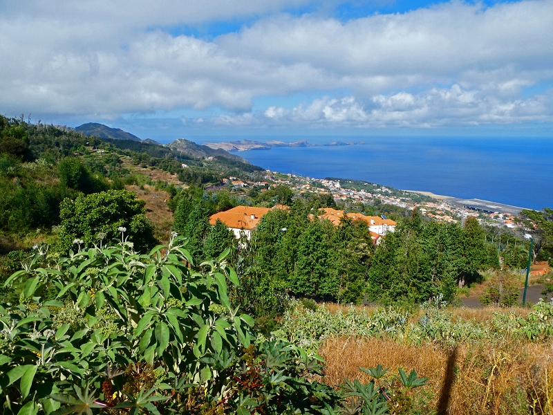 8 July 2018 Circular walk via the Levada do Moinho da Serra, Cascata Madre de Agua, Levada dos Tornos and Levada Nova de Santa Cruz — View from the descent on the ER 207 — photo 1