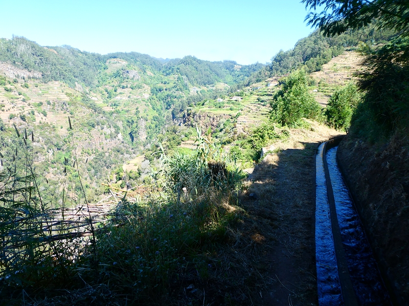 8 July 2018 Circular walk via the Levada do Moinho da Serra, Cascata Madre de Agua, Levada dos Tornos and Levada Nova de Santa Cruz — To the inflow from the Levada Nova — photo 2