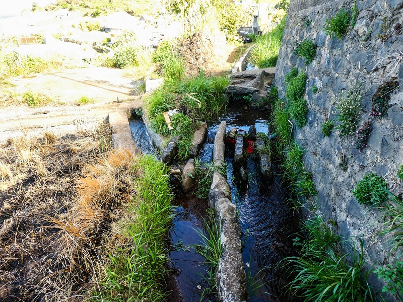 9 May 2019 Walk along the varied Levada Velha das Canhas — Start of the obstacle course between the houses — photo 7