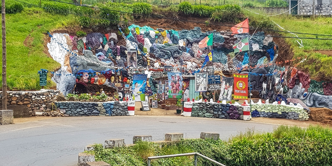 9 May 2019 Walk along the varied Levada Velha das Canhas — 'Ronaldo shrine' — photo 1