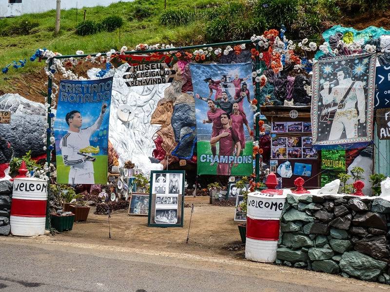 9 May 2019 Walk along the varied Levada Velha das Canhas — 'Ronaldo shrine' — photo 2