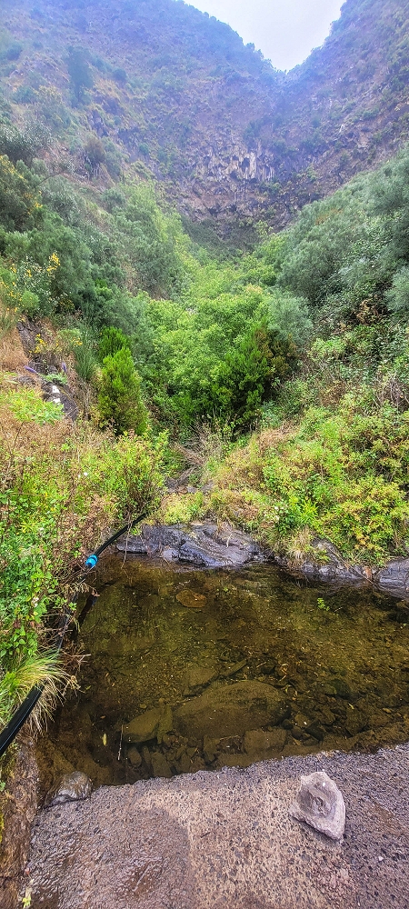 10.06.2024 Über die Levada de Marques Teixeira zum Cascalho und zurück über die Levada do Paul und die Levada Seca — Auf der Levada de Marques Teixeira bis zur Blechdachpassage — Foto 11