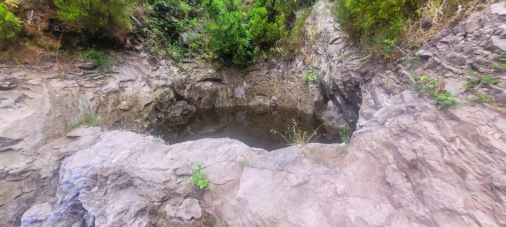 10.06.2024 Über die Levada de Marques Teixeira zum Cascalho und zurück über die Levada do Paul und die Levada Seca — Auf der Levada de Marques Teixeira bis zur Blechdachpassage — Foto 5