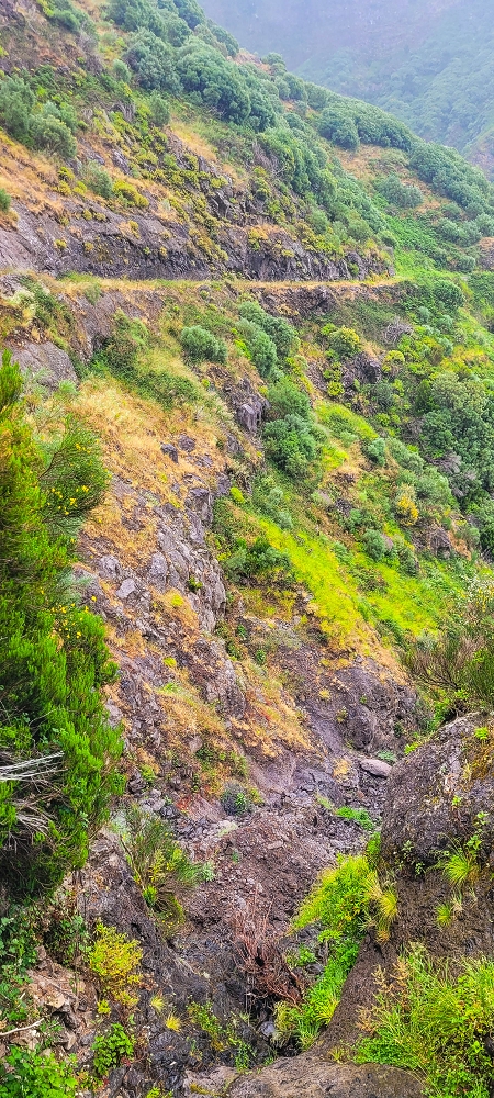 10.06.2024 Über die Levada de Marques Teixeira zum Cascalho und zurück über die Levada do Paul und die Levada Seca — Auf der Levada de Marques Teixeira bis zur Blechdachpassage — Foto 9