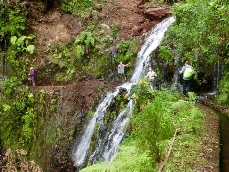 Levada do Seixal — Passage der Ribeira do Folhado Situation 08.2018 — Foto 3
