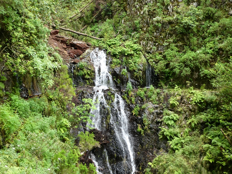 Levada do Seixal — Passage der Ribeira do Folhado Situation 08.2018 — Foto 1