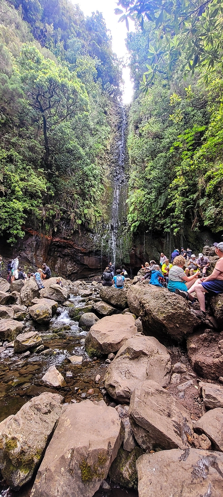 12 June 2024 Over Pico Fernandes and the Vereda do Pau Seco to the 25 Fontes — The crush at the 25 Fontes — photo 1