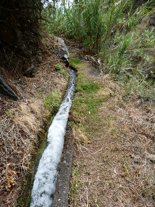 Levada do Paul do Mar — Der Wasserfall und die kleine Levada aus der Ribeira das Galinhas — Foto 11