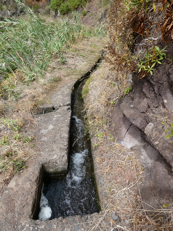 12.07.2018 Levadaentdeckungen auf dem Rückweg von Paul do Mar, Miradouro da Faja da Ovelha — Kleine Levada aus der Ribeira das Galinhas (westlicher Ast) — Foto 2