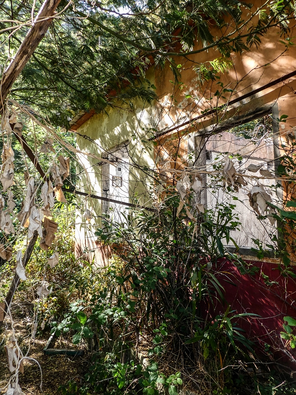 13.05.2019 Ein neuer Aufstieg von Meia Legua nach Eira do Mourao, und die Rätsel der s der Levadas de Baixo und Meio — Casas em ruína com divisões na rocha — foto 13