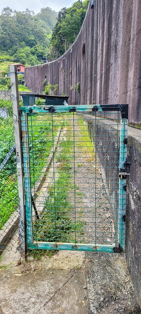 Levada do Poio — Die ersten Meter in der Stützmauer der Ribeira da Vargem — Foto 4