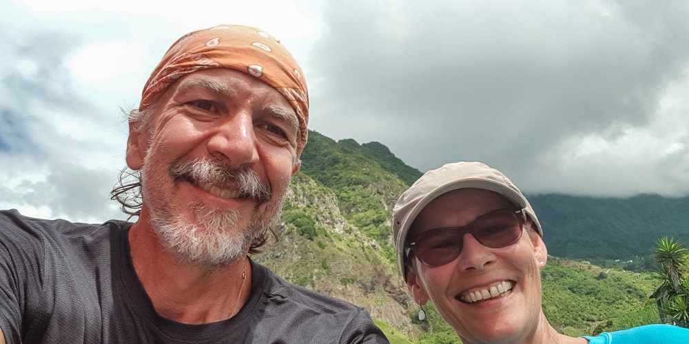 13.07.2018 Abschlusswanderung auf dem unglaublich grünen Unterlauf der Levada das Faias — Entrosa vom Restaurante Sao Cristovao — Foto 7