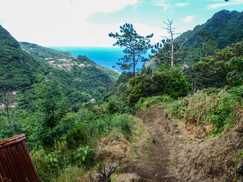 13.07.2018 Abschlusswanderung auf dem unglaublich grünen Unterlauf der Levada das Faias — Zurück zum Ausgangspunkt — Foto 5