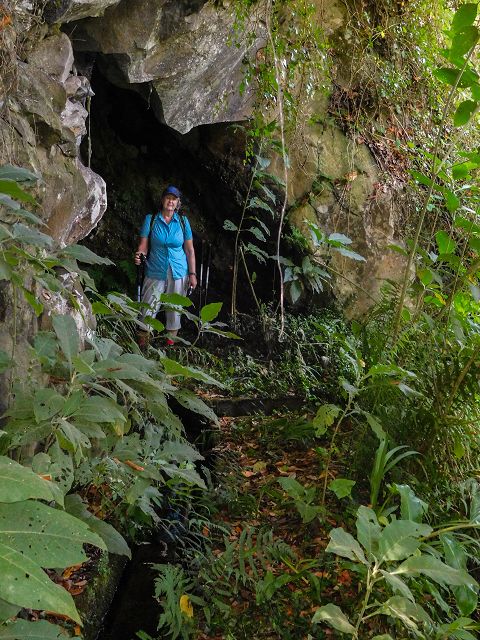 13 August 2017 Levada discoveries around Santana and a detour to Ponta do Clerigo — Further descent to the Madre of the eastern branch of the Levada do Cantinho, tunnel under the Lombo de Santo Antonio — photo 4
