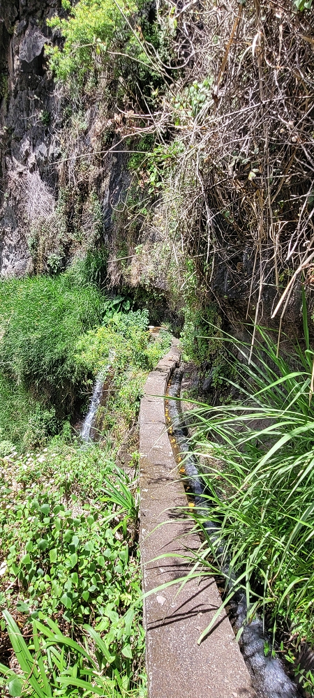 Levada dos Cardais — The steep end at the finish — photo 1