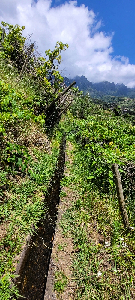 Levada dos Cardais — On towards the access road to the Capela — photo 9