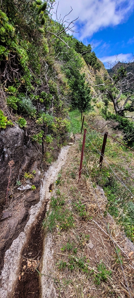 Levada da Pedreira — O segundo ponto exposto — foto 5