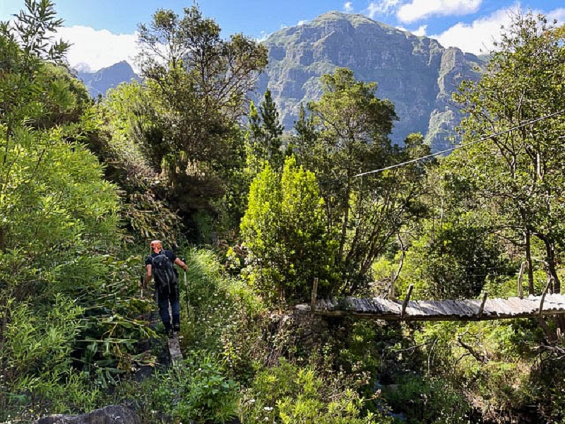 Levada da Faja dos Vinhaticos — Die ominöse Brücke — Foto 2