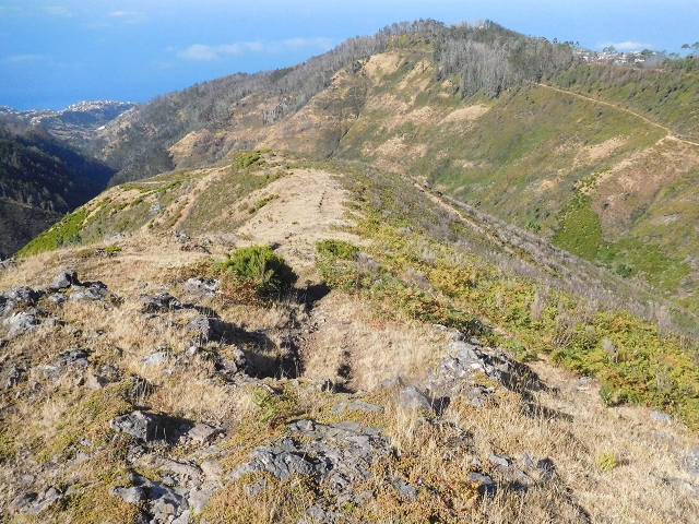 16.08.2017 Suche nach dem Furado Velho über die südliche 'Levada do Furado Velho' — Weiter Abstieg auf dem Lombo do Lumiele — Foto 9
