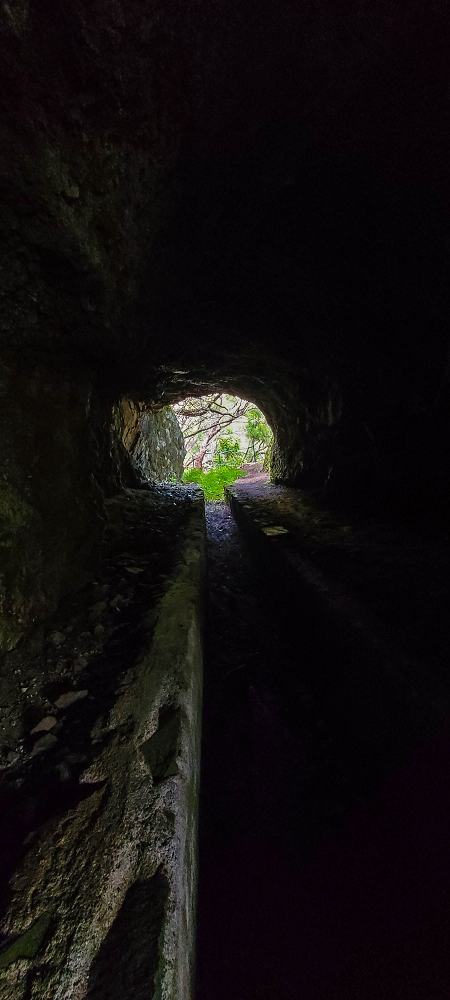 17 June 2022 Furado Velho and Furado Novo — On through the 2nd tunnel to the bridge over the Ribeira do Alecrim — photo 7
