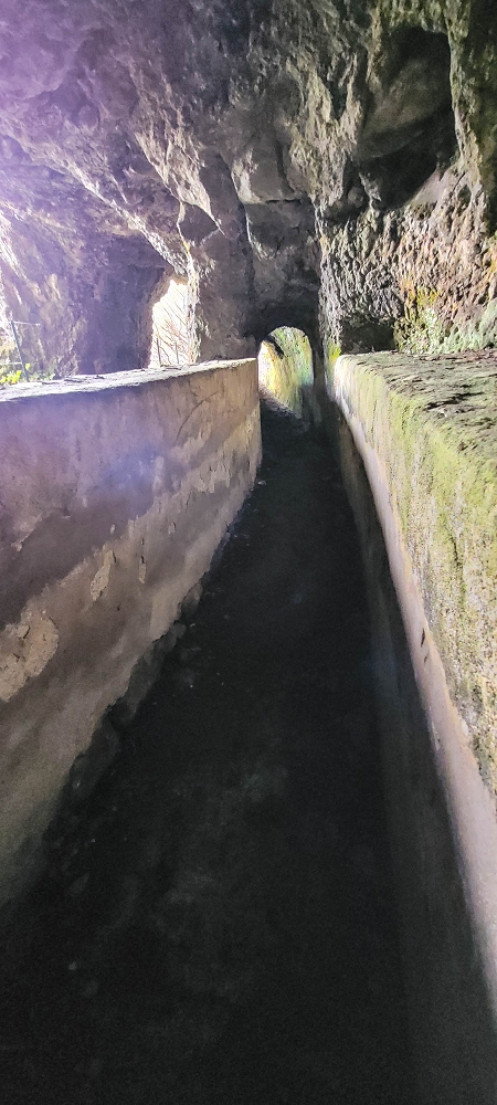 17 June 2022 Furado Velho and Furado Novo — On through the 2nd tunnel to the bridge over the Ribeira do Alecrim — photo 8