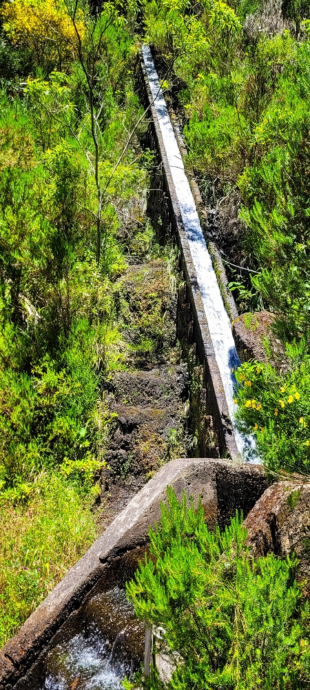 Levada do Risco — End of the active section: vertical levada down to the Levada Vinte e Cinco Fontes — photo 2