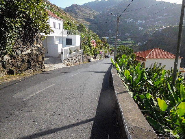 17 de agosto de 2017 3 levadas no vale inferior de Tabua — Subida da rotunda de Tabua à ER-222 e entrada na Levada das Voltas — foto 10