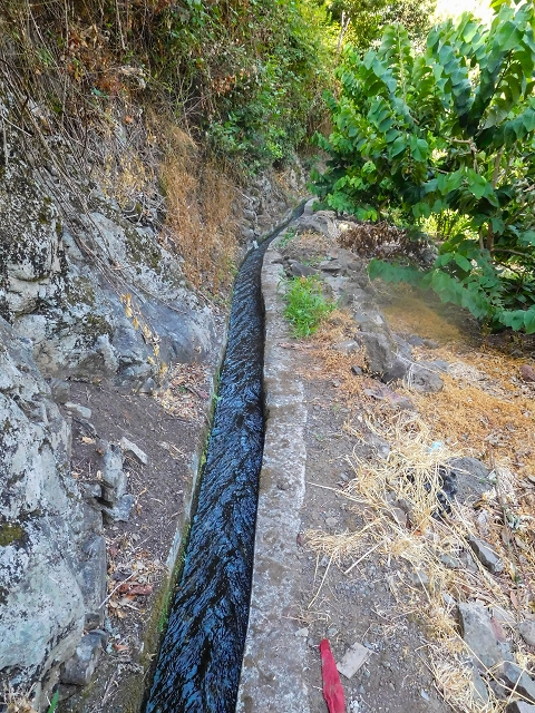 17 de agosto de 2017 3 levadas no vale inferior de Tabua — Para o troço pelos campos que não se pode percorrer — foto 3