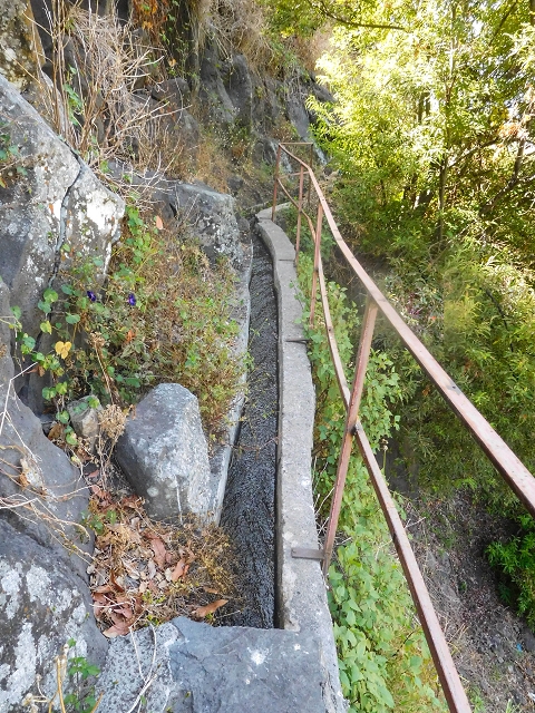 17 de agosto de 2017 3 levadas no vale inferior de Tabua — Em parte coberto de vegetação, em parte sobre pontes, até Corujeira — foto 17