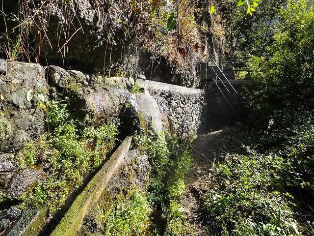 17 de agosto de 2017 3 levadas no vale inferior de Tabua — Troço um pouco mais áspero até à descida possível antes da Madre — foto 15