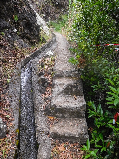 Levada da Fajazinha — The passage along the gorge — photo 5