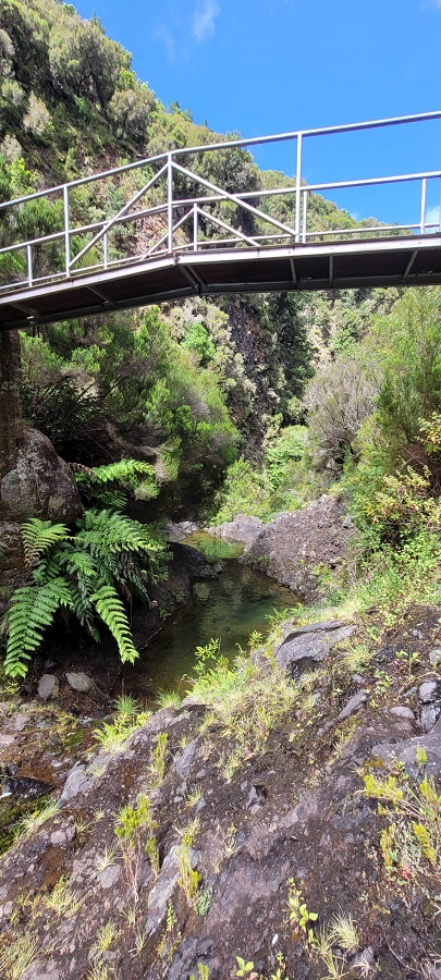 20 de junho de 2024 Túnel da Levada da Rocha Vermelha, a lagoa verde e o Furado Velho — Lagoa Verde — foto 1